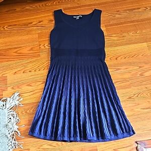 Karl Lagerfeld Knitted Navy Dress